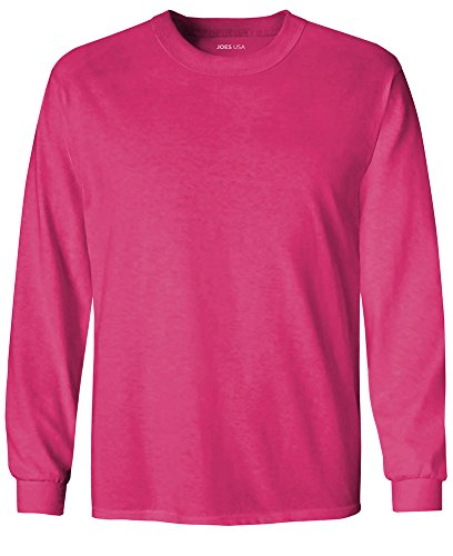 Joe's USA Youth Long Sleeve Cotton T-Shirts in 20 Colors
