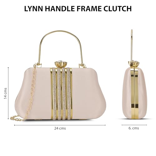 Image of Lavie Signature Women's Lynn Handle Frame Clutch | Ladies Purse | Gift For Women