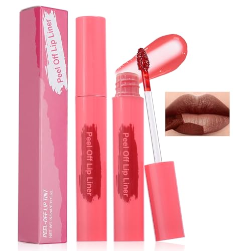 Image of Peel Off Lip Stain Lip Liner Waterproof Lip Tint Cocoa | Long Lasting, Matte Finish, Transfer-proof, Highly Pigmented, Ideal Day Gifts