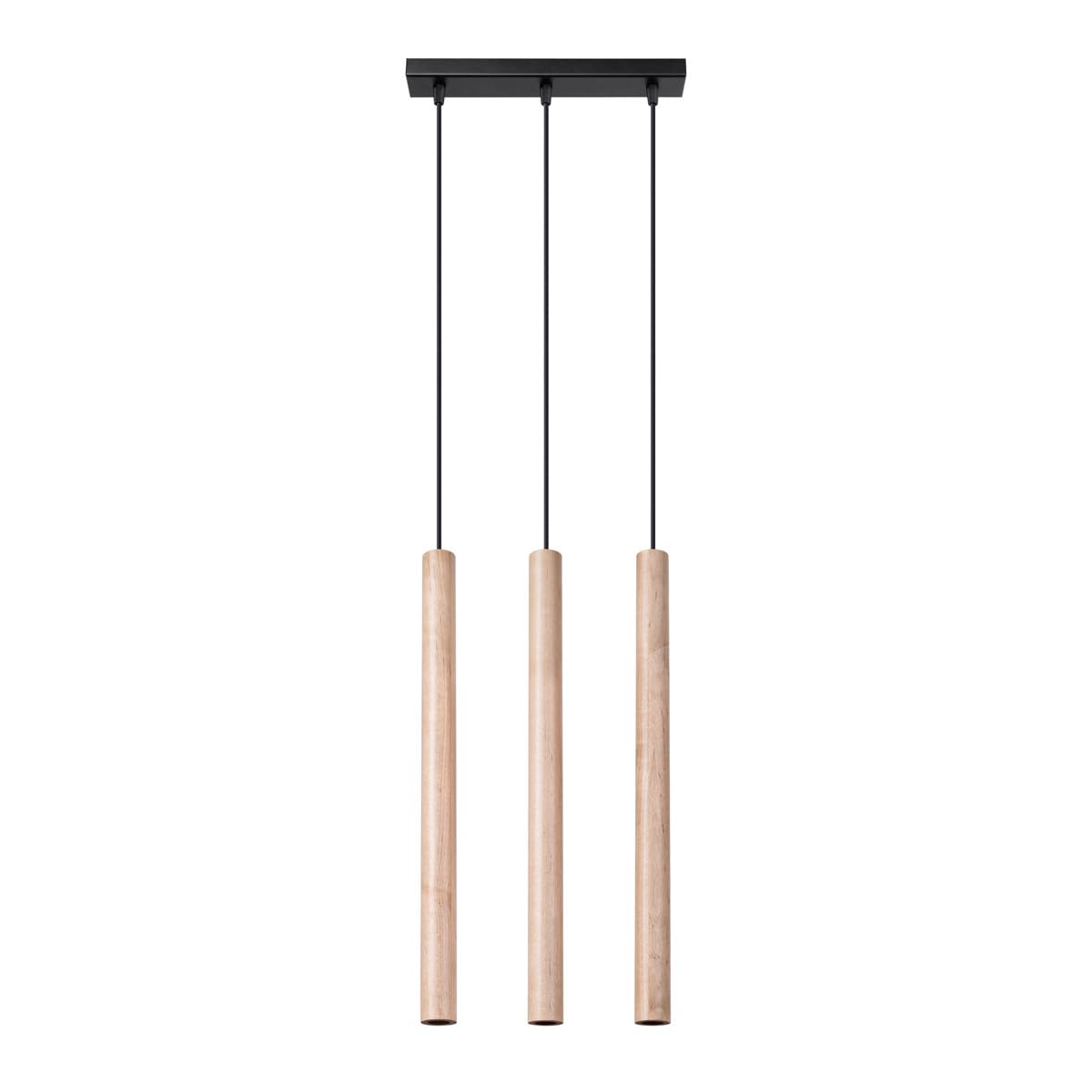 Sollux Pastelo Modern Wooden Bar Ceiling Light 3X G9