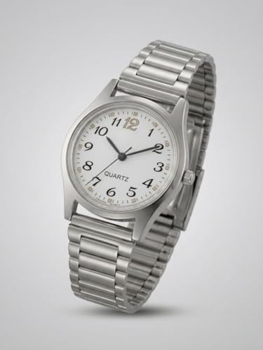 Image of PANJATAN Women's Classic Quartz Watch - Uniques - Stainless Steel Silver Chain - Stylish Ladies Analog Wrist Watch (30mm)