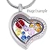 RUBYCA Czech Crystal Floating Charms Alphabet A-Z Letters Lot for Glass Living Memory Locket (52)