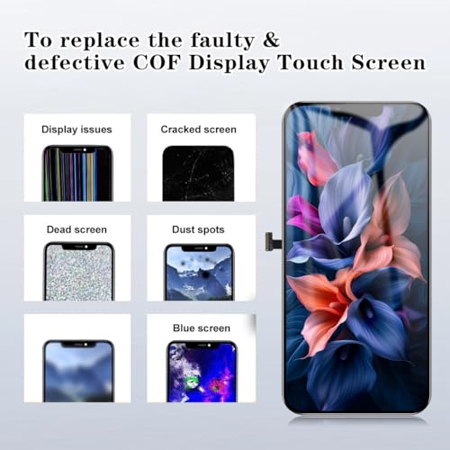 SIMDOG for iPhone 13 Pro Max Screen Replacement Kit 6.7 inch, Full HD LCD Display 3D Touch Screen Digitizer Full Assembly + Repair Tools.Compatibility A2484, A2641, A2644, A2645, A2643