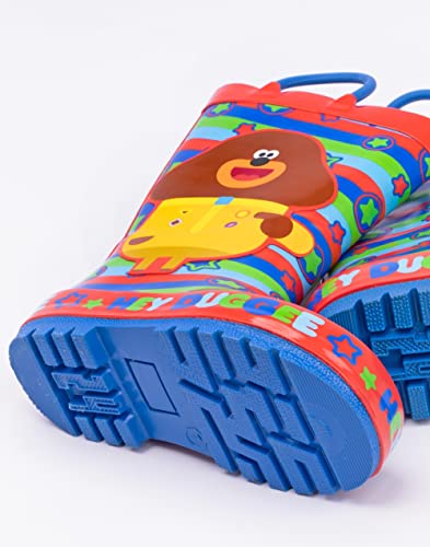 Multicoloured Waterproof Boots with Handles | Duggee & All-Over Icon Print | Outdoor Play Footwear for Younger Boys | Rainy Weather Essentials Merchandise4