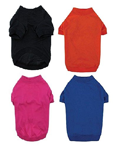 Zack & Zoey T-Shirts For Dogs Brightly Colored Dog Tshirt With Warm Elastic Neck Sleeves (Small Tomato Red) #TOP1