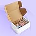 Eupako 6x4x3 Small Shipping Boxes 50 Pack - White Cardboard Box Mailers, Corrugated Mailing Boxes for Packaging Small Business