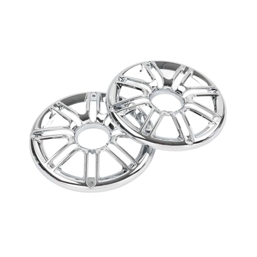 Cnardg24 1pair Rear Flame Speaker Trim Grill Fairing Cover ABS Chrome For FLHTCU/L FLHTCLTC Road Glide Ultra FLHTK/L Motorbike