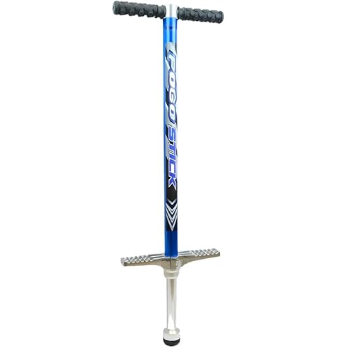 Merkan Pogo Stick, Springspringstange, Gummigriffe, Kinder, Gewicht bis 70 kg (Blau)