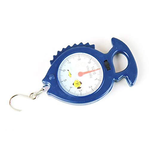 Xinjieda 10 kg Forme de poisson Pesant Hanging échelle bagages à main des ménages numéral pointeur Balancier couleur aléatoire Cover