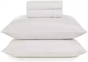 Jogo De Cama Casal 4pçs Hotel Motel Pousada Airbnb 180 Fios Teka Profiline Tecido Profissional Branco Resisitente a Lavação com Cloro