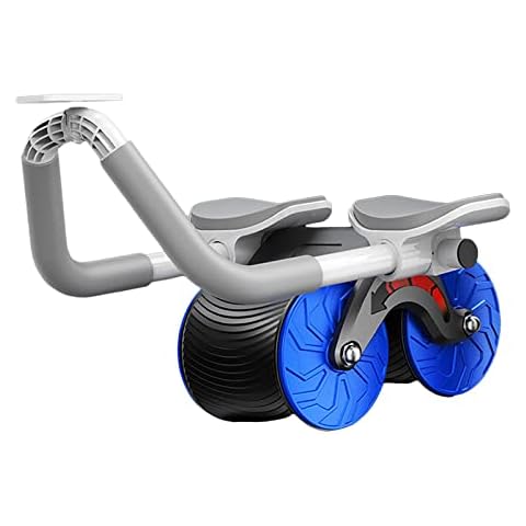 LOVIVER Ab Roller Wheel, Abdominal Core Strength Training Workout Equipment, Automatic Return Ab Machine, Abdominal Wheel with Elbow Support, Blue Cover