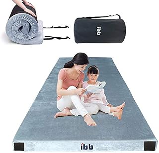 ibigbean Portable Sleeping Pad Floor Play Mats Memory Foam Camping Mattress for Sleepovers,Guest