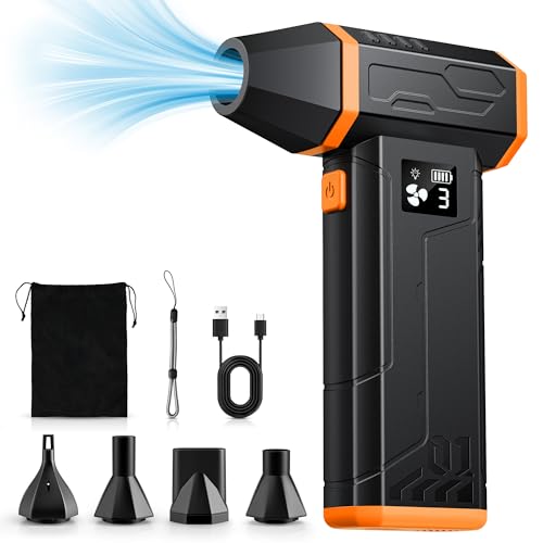 Riutilizzabile & Risparmio Energetico : Diverso dalle tradizionali bomboletta aria compressa, il nostro aria compressa spray pc può essere riutilizzato, è economico e migliora la tua esperienza di pulizia. Nessun liquido sarà prodotto durante la pulizia e non danneggerà i tuoi dispositivi elettronici. I nostri compressore aria portatile sono un’alternativa alle air cans, un investimento unico che dura a lungo.