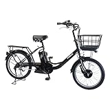 【100％完成車納品】 PELTECH(ペルテック) 電動アシスト自転車 20インチ シマノ内装3段 低床フレーム TDN-207LP (8AHバッテリー, マットブラック)