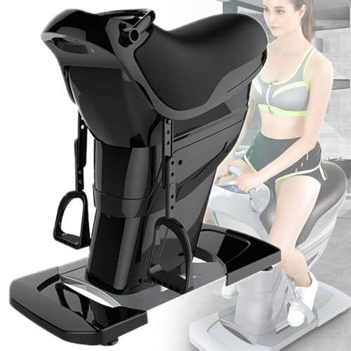 Máquina eléctrica de equitación para simulación de fitness en interiores, dispositivo de entrenamiento de 200 W para entrenamientos abdominales, piernas, espalda y cadera, entrenador de ejercicio