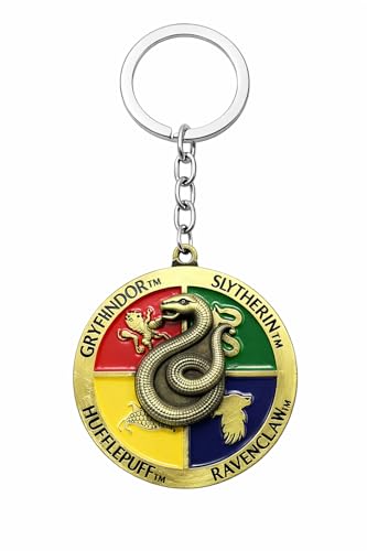Image of Fashion fusion Harry Potter Rotating Metal Keychain for Car & Bike | Metallic Rotating Unique Keychain Keyring for Gifting