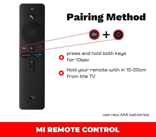 Image of Original Compatible for Mi Tv Remote Control Universal tv Original XMRM-00A Model Bluetooth Voice Command Xiaomi Redmi Smart Android 32 43 55 65 Inch Television - Pairing Must