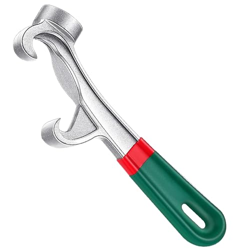 Bucket Lid Opener 5 Gallon Paint Can Lid Opener, 8.3 Inch Aluminum Paint Bucket Lid Opener Wrench,Bucket Lid Lifter Remover Wrench Tool,Remover for Home Office Lid Opening Industrial Use (Green)