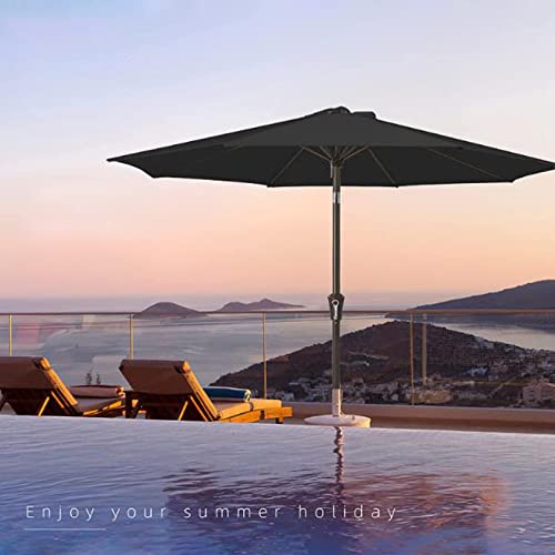 Hasmi Patio Umbrella Replacement Canopy Market Umbrella Top Outdoor Umbrella Canopy With 9Ft 8 Ribs Uv Protection Waterproof For Garden, Deck, Backyard, Pool,Red #TOP2