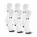 Under Armour Adult Performance Tech Crew Socks, Multipairs , White (6-Pairs) , Large