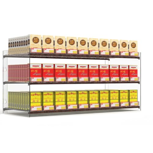 Présentoir à cigarettes automatique pour optimiser le comptoir d'un bureau de tabac