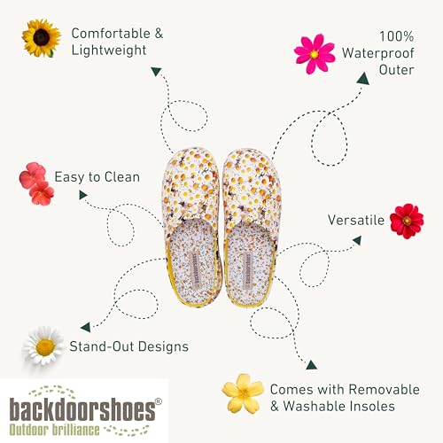 Image of Backdoorshoes Waterproof Premium Garden Clog Shoes for Women with Arch Support