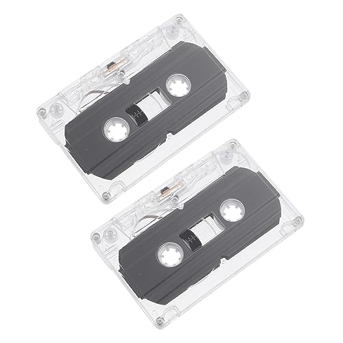 DIYEAH 2pièces Lot de Cassettes Audio Vierges Capacité Coque Transparente Enregistrement pour Musique Voix Projets DIY Et Usage Éducatif
