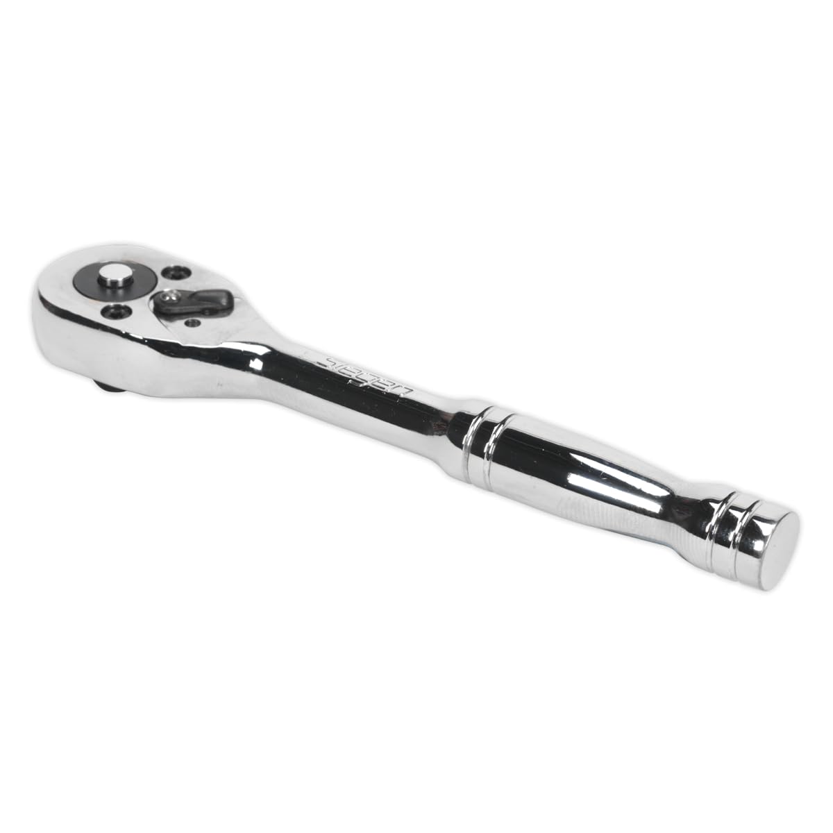 Sealey S0704 Ratchet Wrench 1/4""Sq Drive Pear-Head Flip Reverse