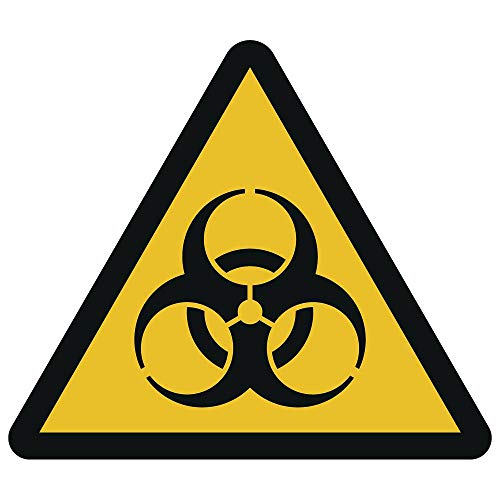 Aviso de Riesgo biológico según ISO 7010, ASR A1.3, Amarillo