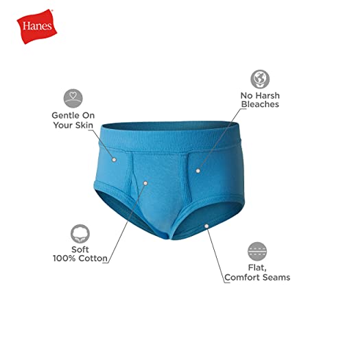 Image of Hanes Toddler Boys' Organic Cotton Underwear, Pure Comfort 100% Cotton Boxer Briefs Available, 10 & 7 Pack