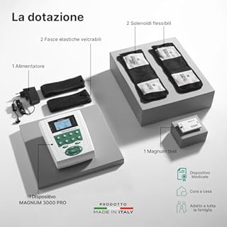 GLOBUS | Magnum 3000 Pro, Magnetoterapia Professionale con 400 Gauss Totali di Potenza, 70 Programmi Certificati, per la Cura di Patologie Osteoarticolari e Recupero dopo Interventi Ortopedici
