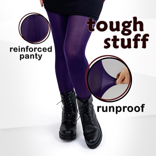 Image of Silky Toes Women's 60D Soft Opaque Tights 1-2 Pairs -Black White And Colored Stockings for Women