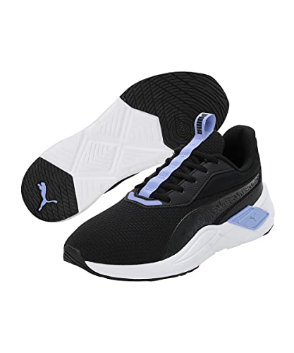 PUMA PUMA Women's Road Running Shoe, Black Elektro Purple White, 10