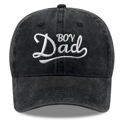 SoGoNati Boy Dad Hat for Women & Men Vintage Cotton Dad Cap Black Happy Birthday Caps Gift Ideas for Fathers Embroidered Adjustable Baseball Hat with Fun Sayings
