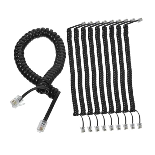 Cables de teléfono espirales para mantener el orden en oficinas y escritorios domésticos