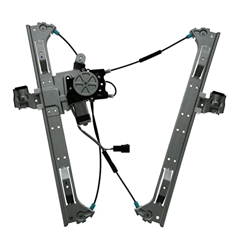 Image of TRQ Front Door Power Window Regulator w /Motor Passenger Side Right RH for Chevy GMC