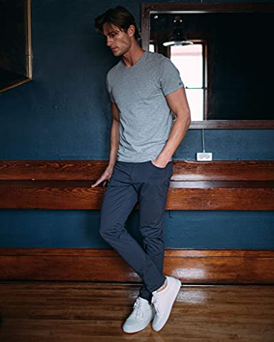 Rhone Men's Commuter Five Pocket Slim Fit Pant, Premium Comfort, Breathable 4-Way Stretch Fabric (Iron, 30W X 33L) #TOP6