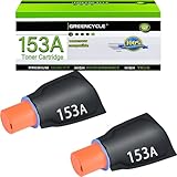  greencycle 153A Lot de 2 kits de recharge de toner compatibles avec HP W1530A pour Laserjet Tank 2504dw, Laserjet Tank MFP 2604sdw Noir