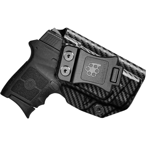 Amberide S&W Bodyguard 380 IWB Holster,Kydex-Boltaron Inside Waistband Fit Bodyguard 380 .380 Auto Non-Laser,Secure Retention,Quick Draw,0–30°Adjustable Cant