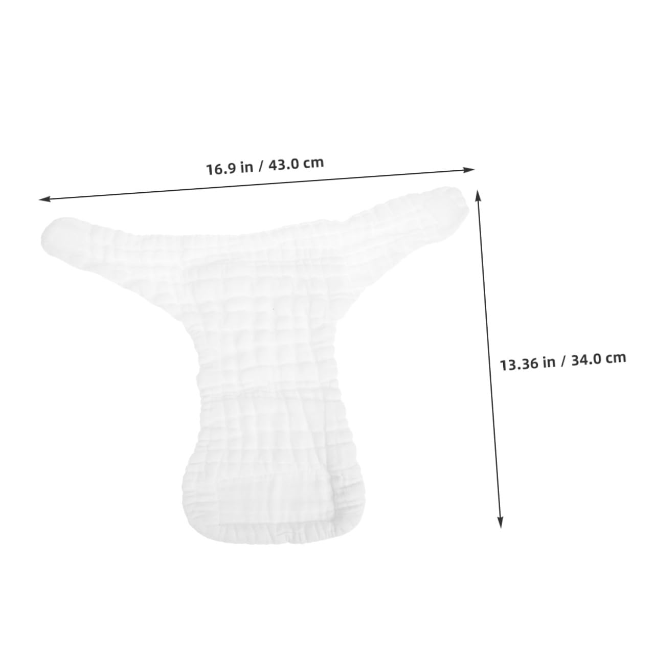 Pañales de Tela Reutilizables para Ñiño de Algodón Blanco, Paquete de 5 Piezas, Suaves, Absorbentes Secado Rápido para Uso Diario en Casa