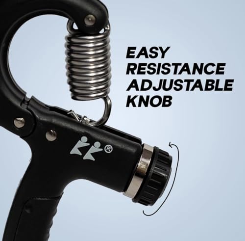 Image of Adjustable Hand Grip Strengthener for Men & Women - Forearm & Wrist Exerciser, Grip Strength Trainer, Finger & Hand Gripper for Muscle Training, Therapy & Stress Relief