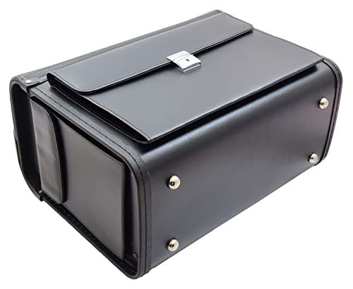 Grote lederen pilotenhoes artsen zakelijke aktetas organizer cabinetas bedford zwart - Image 7