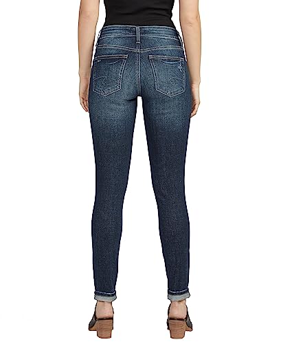 Silver Jeans Co. Women's Girlfriend Mid Rise Slim Leg Jeans-Legacy3