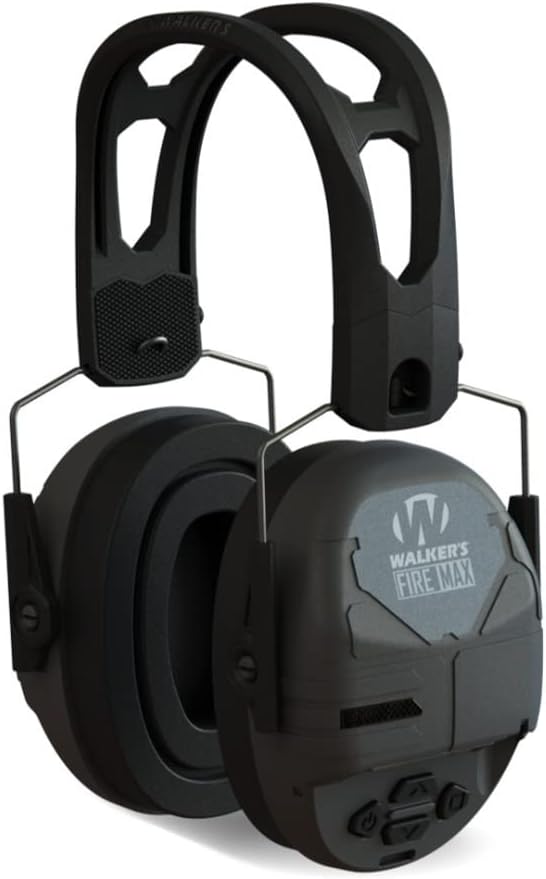 Rechargeable Lightweight Shooting Hunting Range Electronic Slim Low Profile Hearing Protection FireMax Earmuffs