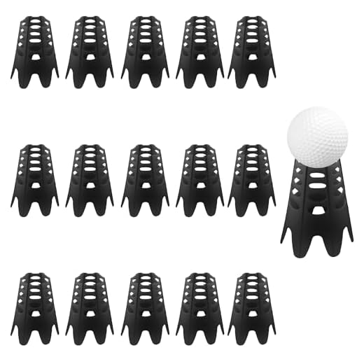 15pcs Golf Simulator Tees, Plastic Golf Tees Indoor Golf Mat Tees Practice Training Golf Sim Tees Golf Tee Holder Golf Training Accessories for Winter Turf Driving Range