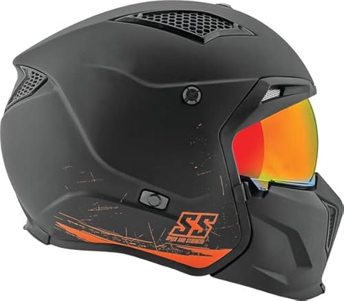 Speed And Strength Ss2400 Tough As Nails Helmet, Black/Orange, Xl #TOP2