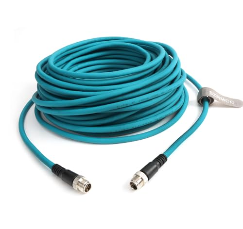 Cable Ethernet SZRMCC M12 X-Code 8pin macho 1 m miniatura 5