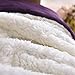 NANPIPER Sherpa Blanket, Super Soft Fuzzy Flannel Fleece/Wool Like Reversible Velvet Plush Couch Blanket, Lightweight Warm Blankets for Winter (Throw Size 50