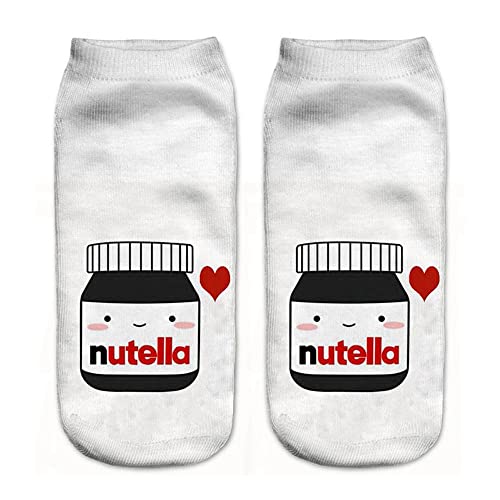 Femme Chaussettes de Sol Chaud Chaussette de Antidérapantes Mignon 3D Imprimer épissage Chaussettes Mid Longues Chaude Socks Chaussons Chausset de Sports Gym Comfortable Outdoor Hiver Bringbring