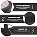 FOMIYES 5 Rolls Manicure Sunscreen Black Tape Nail Shop Special Disposable Tapes Non- Reflective Gaffers Tape Nail Art Striping Tape UV Protection Tapes Black